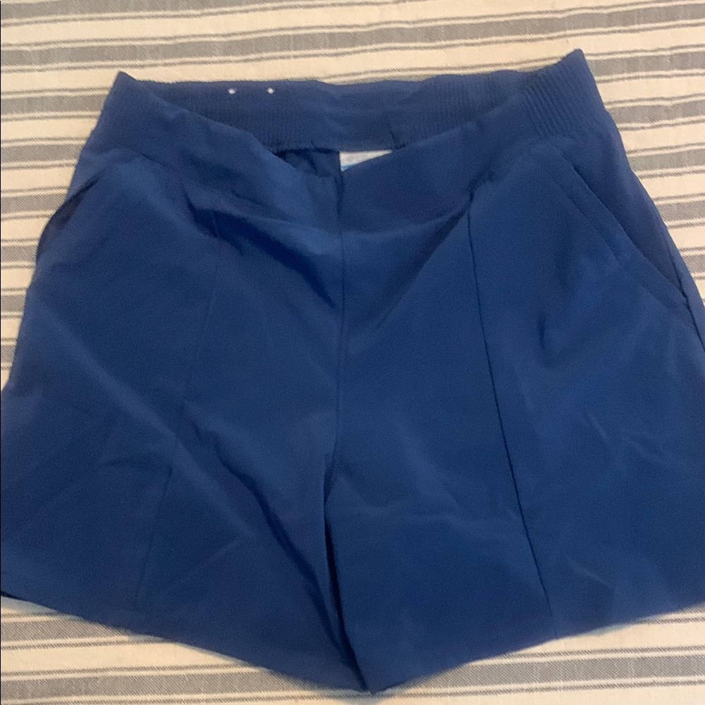 Columbia High Waist Blue Shorts Tailored Look